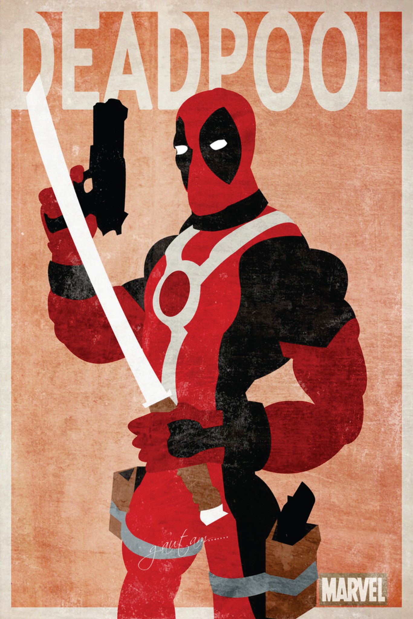 Wallpaper smartphone Deadpool