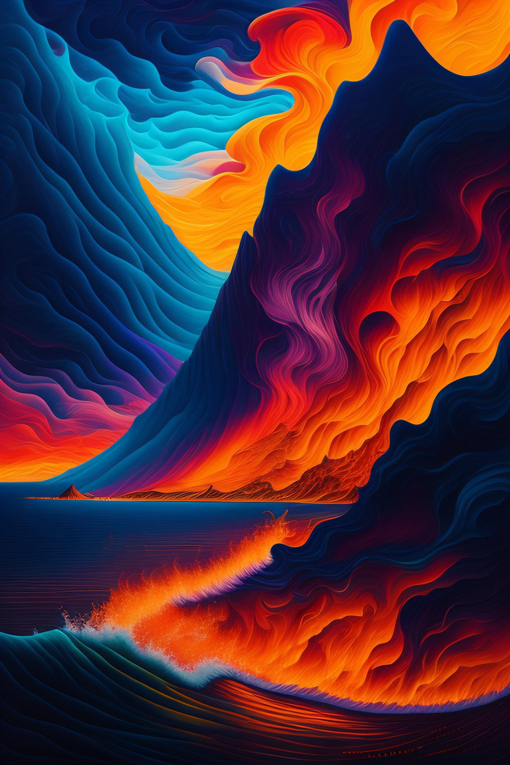 Wallpaper Smartphone Volcano 3