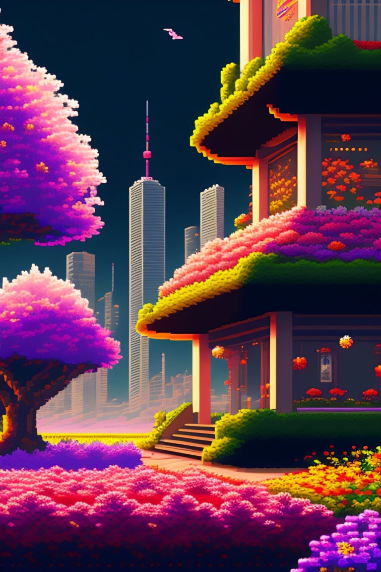 Wallpaper smartphone Pixel Art