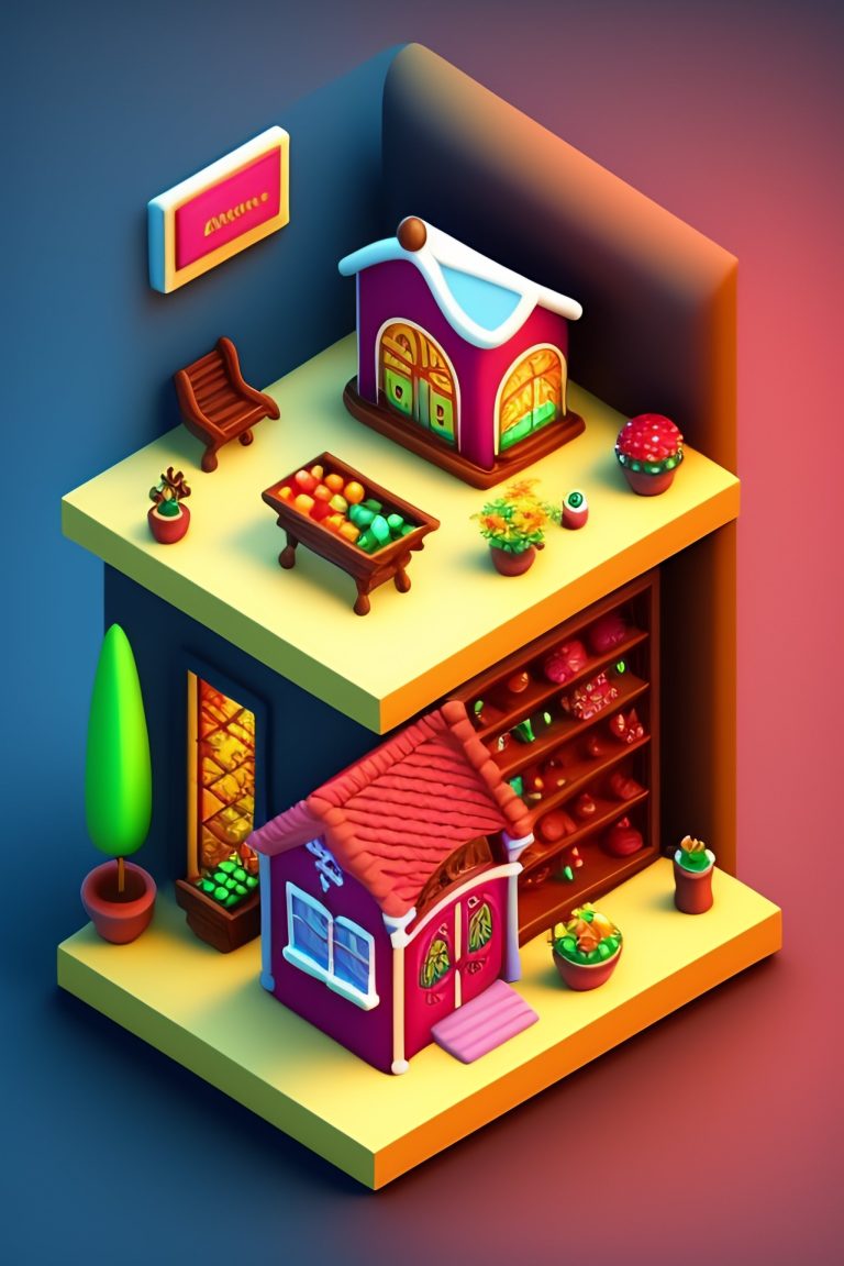 Wallpaper smartphone isometric