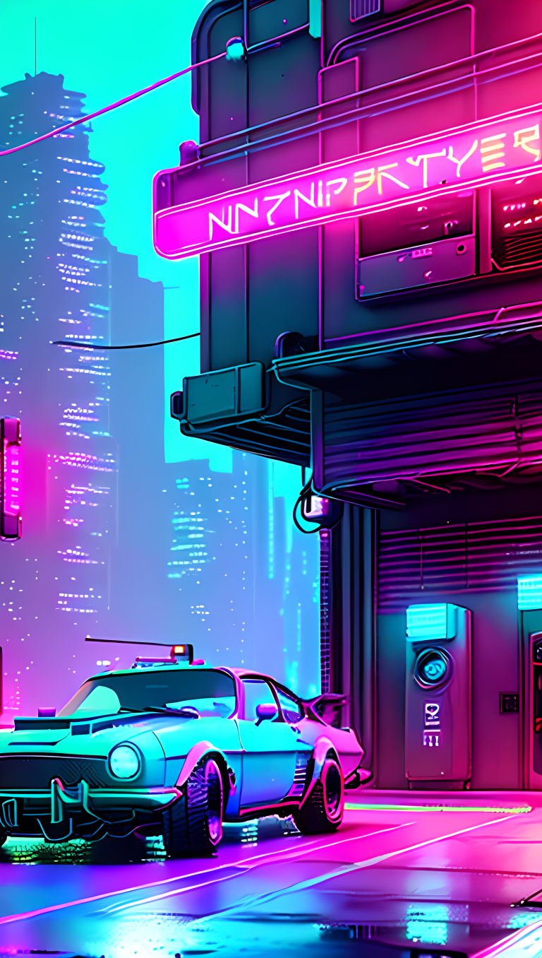 Wallpaper Smartphone Cyberpunk (1)