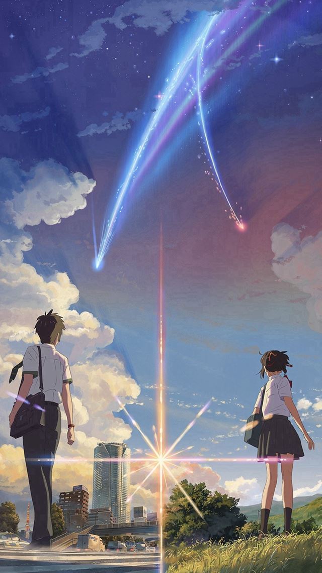 Anime Film Yourname Sky Illustration Art