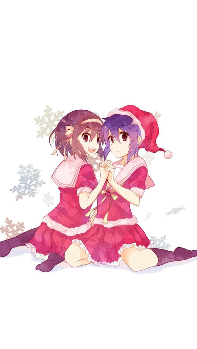 Cute Anime Chirstmas Art Illust Girls