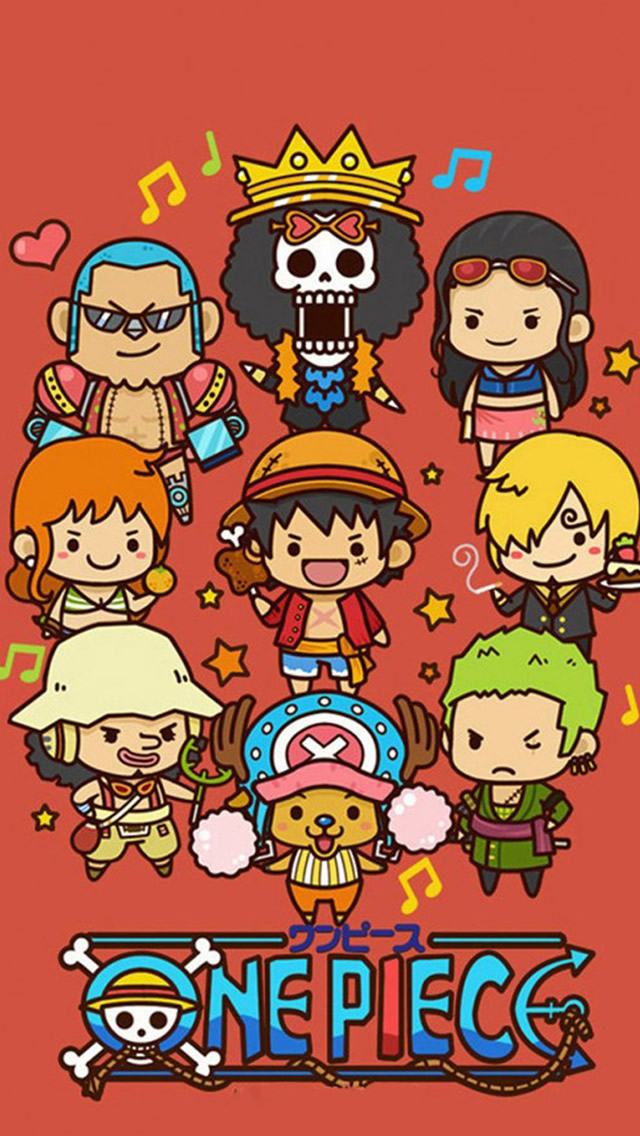 Cute Lovely One Piece Cartoon Poster