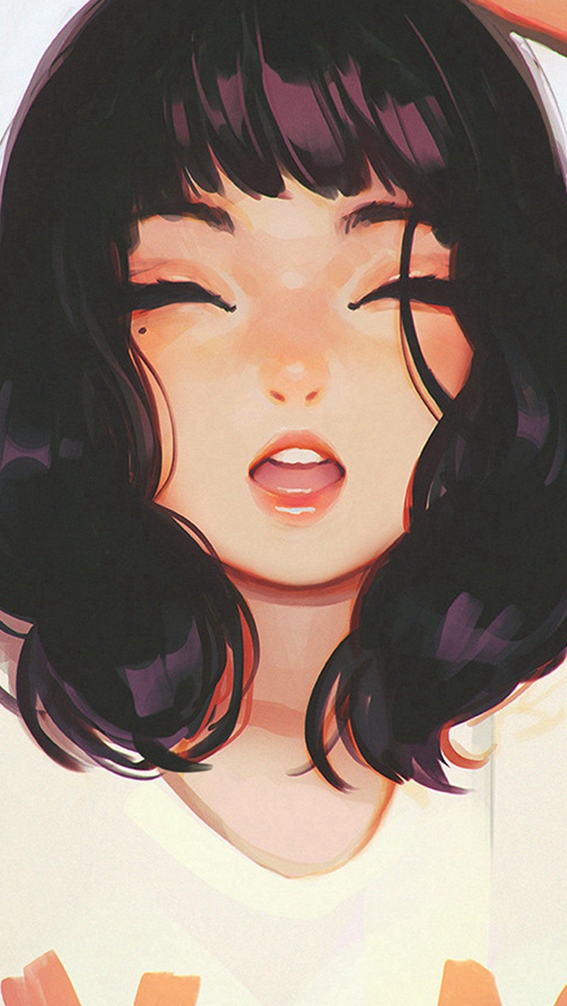 Girl Smile Ilya Kuvshinov Illustration Art