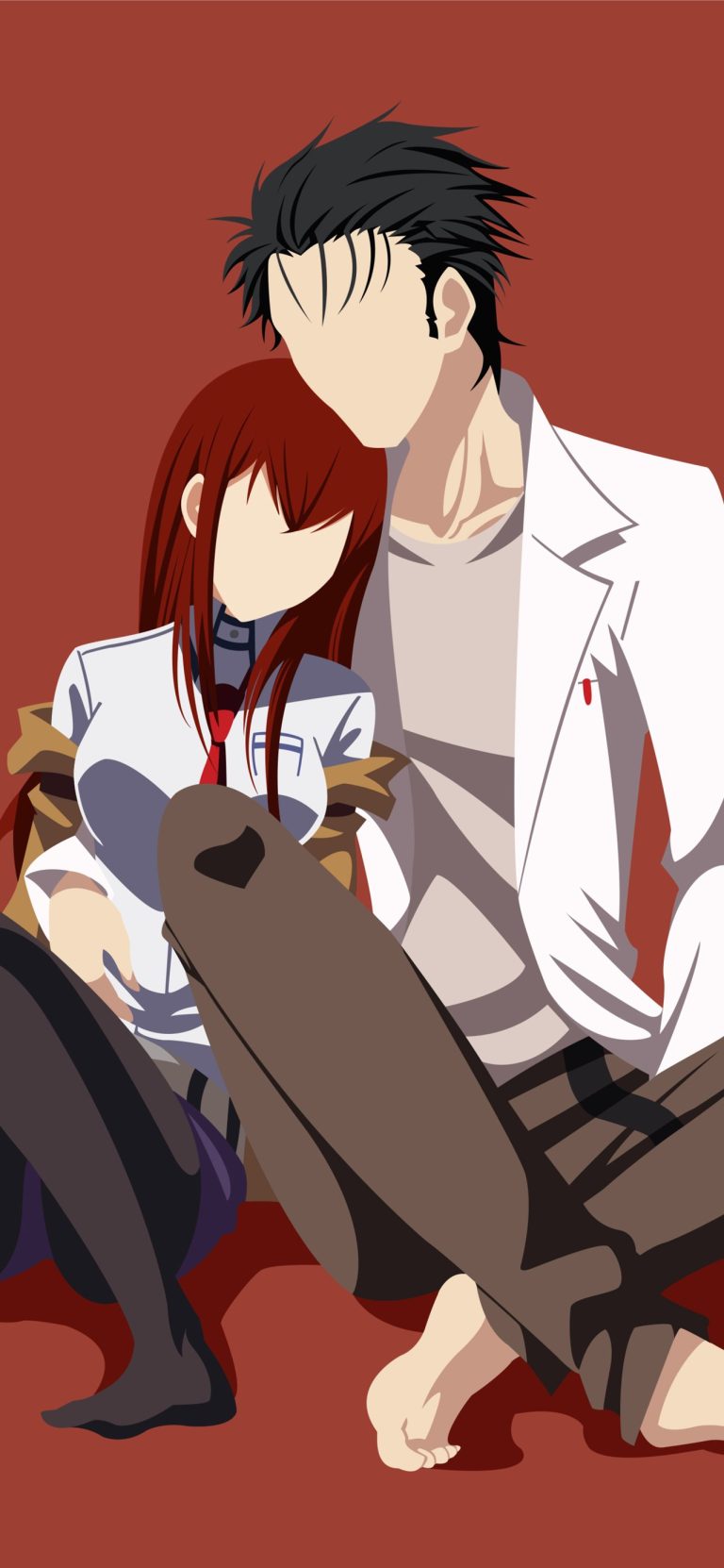 Kurisu Makise and Rintaro Okabe Sony Xperia X XZ Z