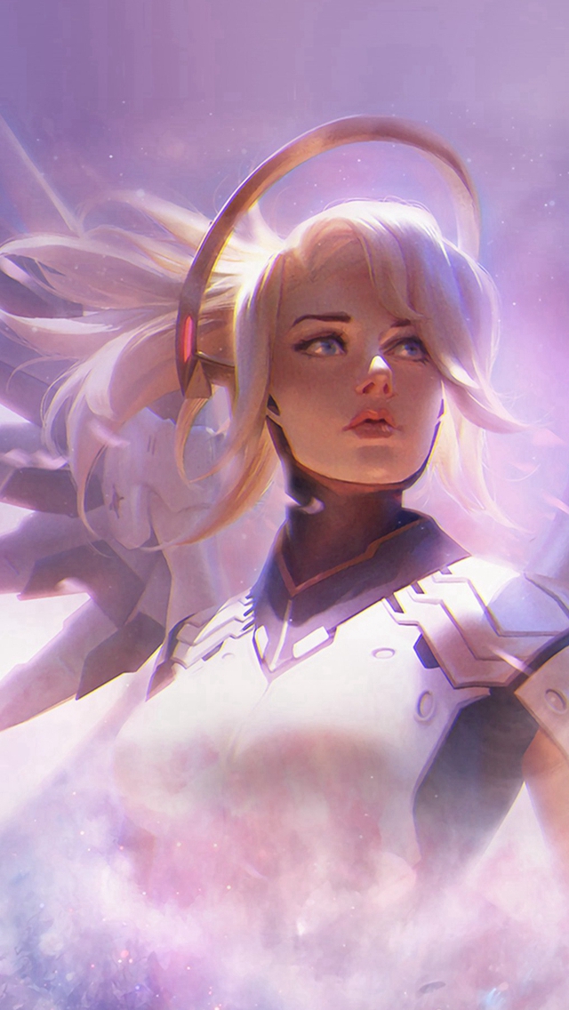 Mercy Overwatch Game Art Illustration