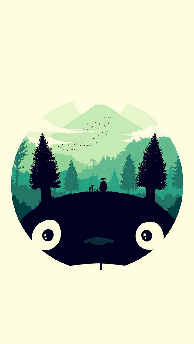 Totoro Art Illust Simple Cute