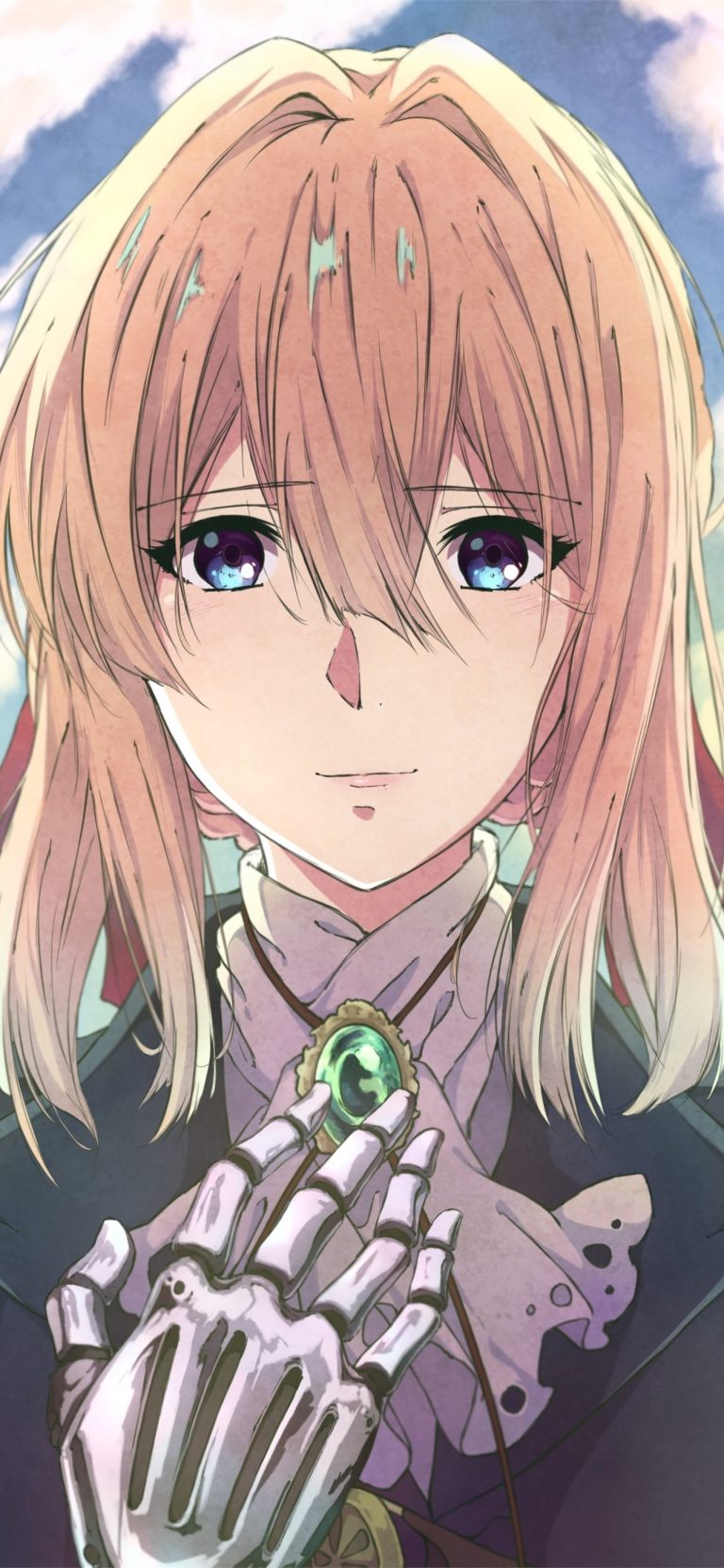 Violet Evergarden Happy Face Mechanical Arm Blonde (1)