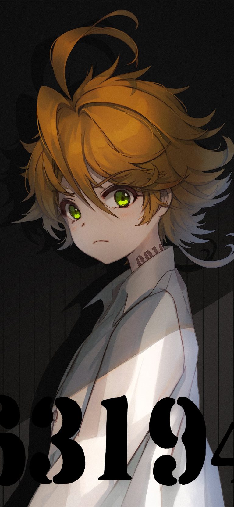 anime girls The promised neverland green eyes ric