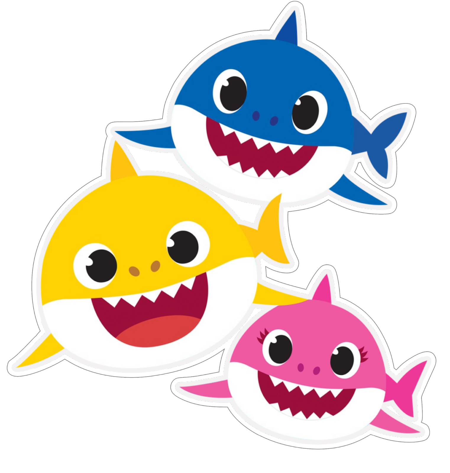 Baby Shark Cake Topper Printable (1)