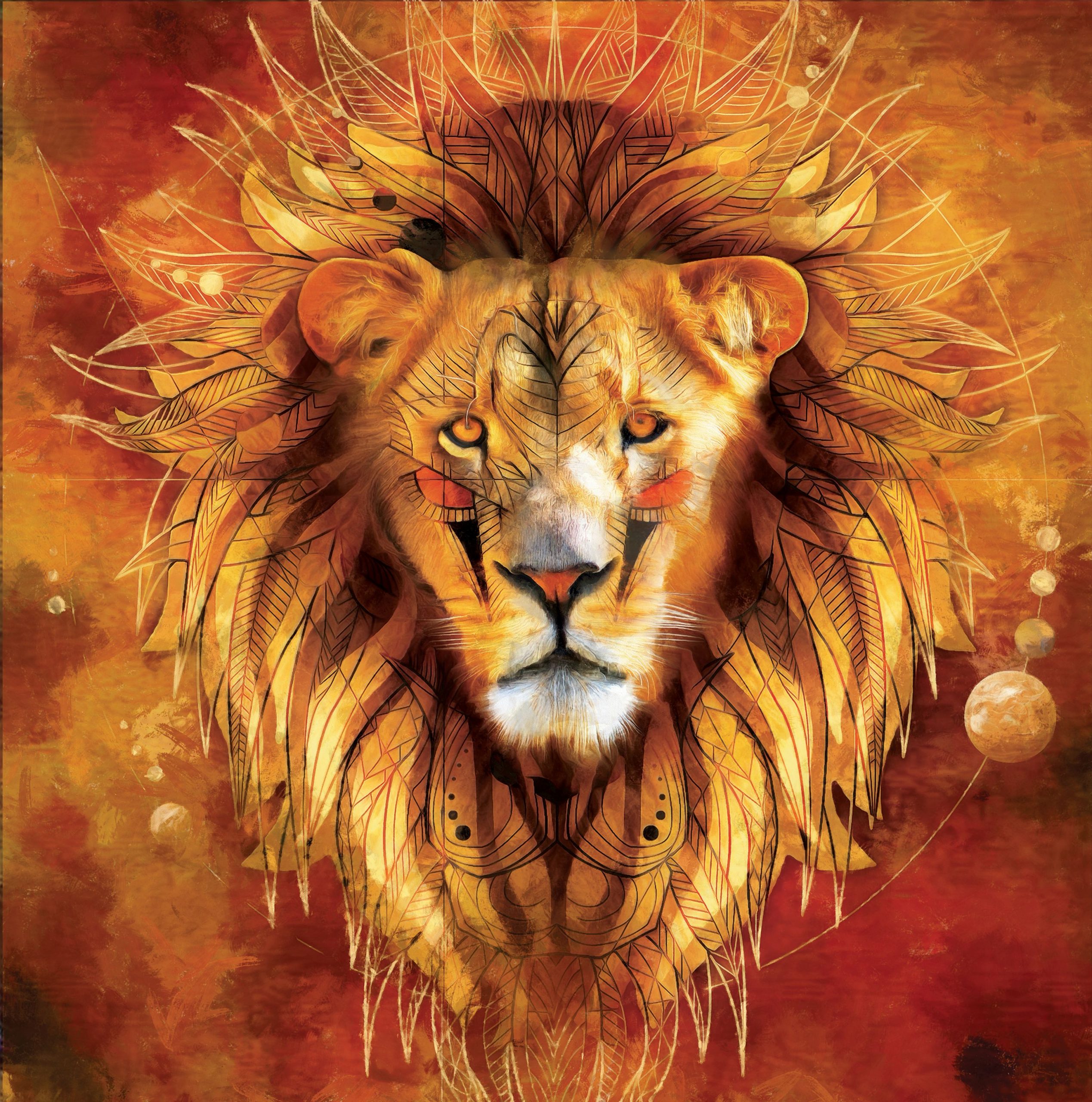 Realistic,Modern,Oil,Painting,Of,Lion,,,Canvas,Art,,