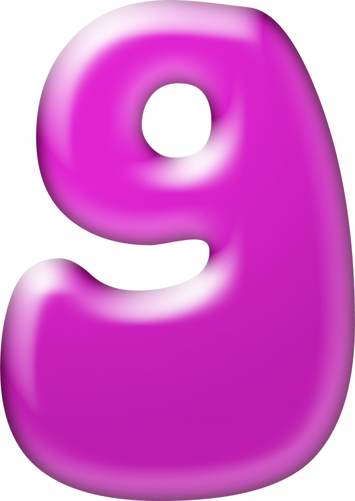 Pink Bubble Numbers (10)