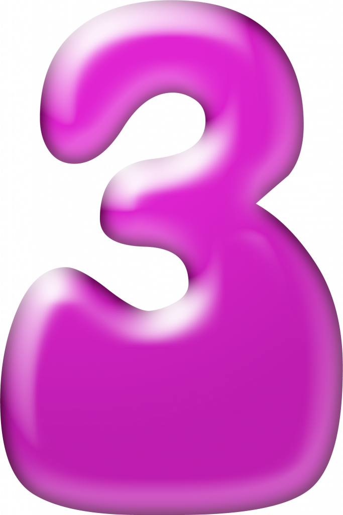 Pink Bubble Numbers (4)