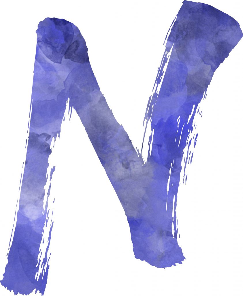 batch Free Printable Blue Watercolor Letter (14)