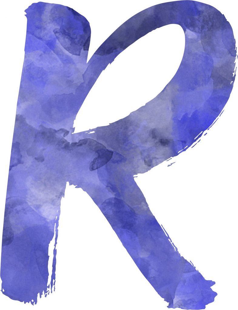 batch Free Printable Blue Watercolor Letter (18)