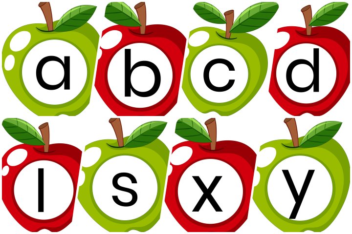 personalizedalphabet Free Printable Apple Alphabet