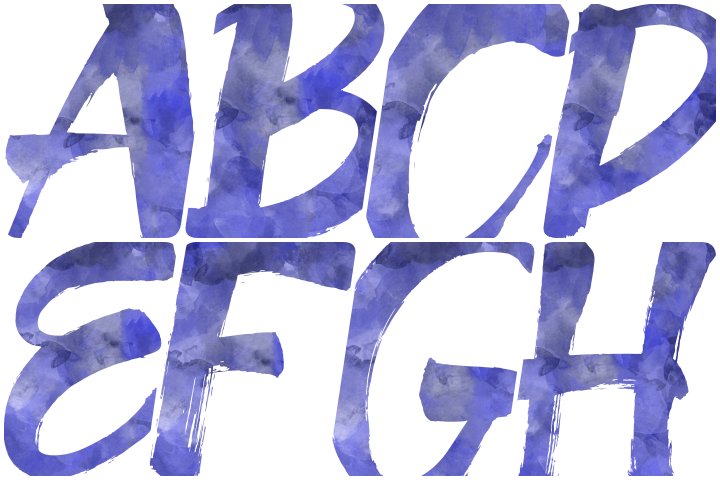 personalizedalphabet Free Printable Blue Watercolor Alphabet