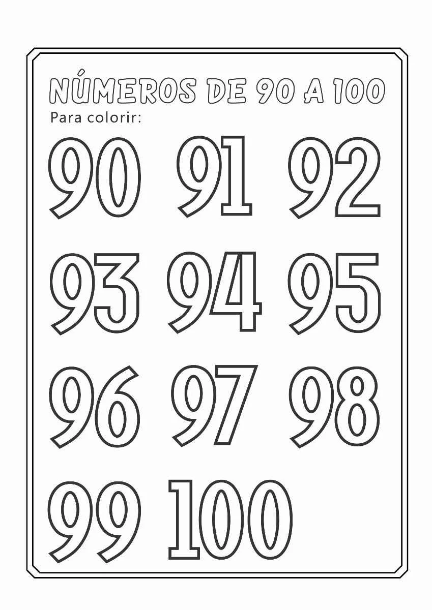 Activities Numbers Coloring Pages (1)