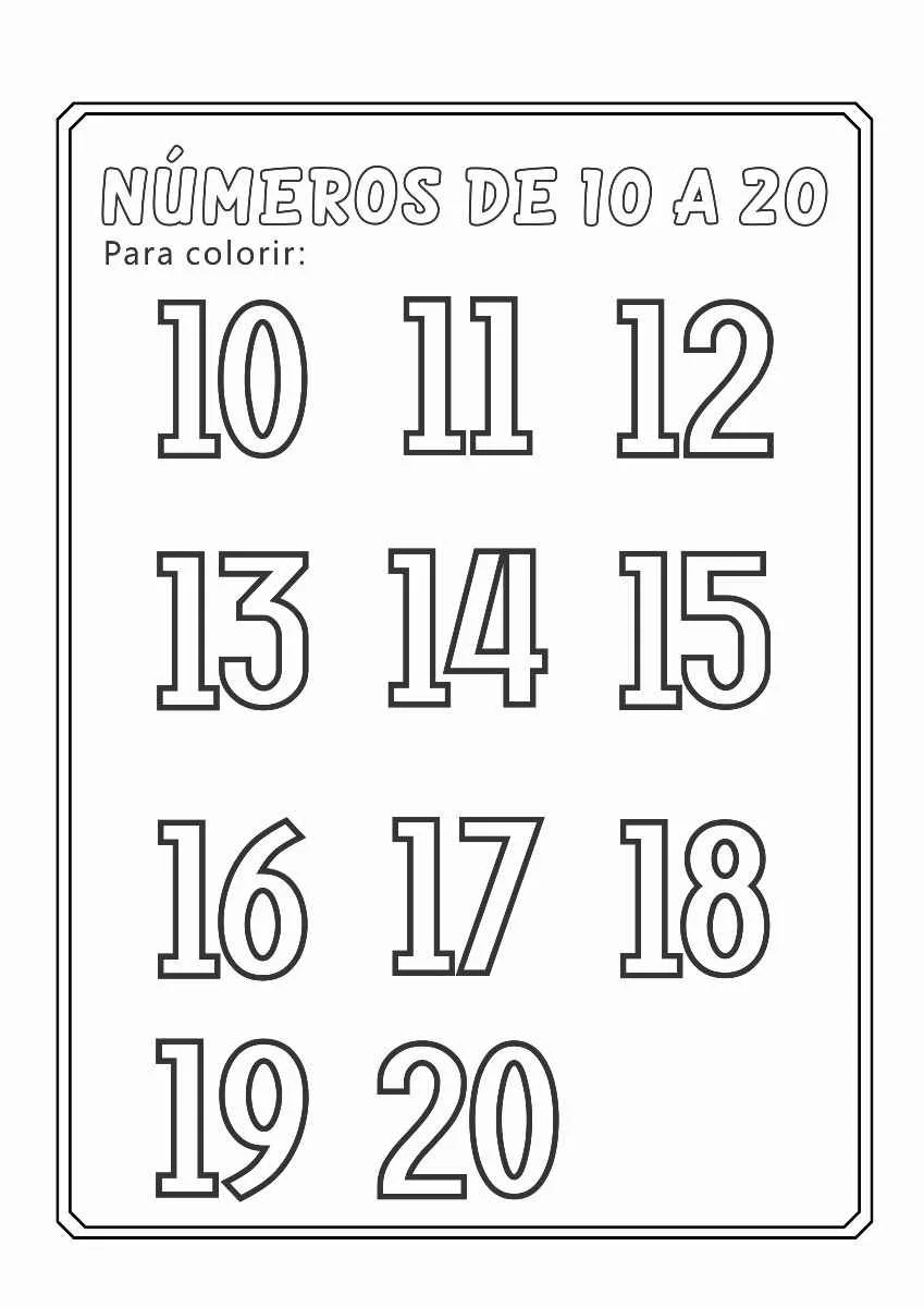 Activities Numbers Coloring Pages (3)