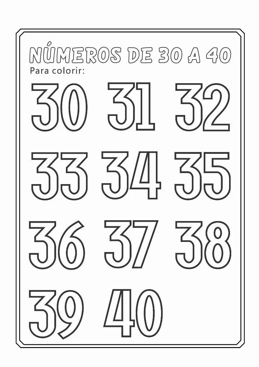 Activities Numbers Coloring Pages (5)