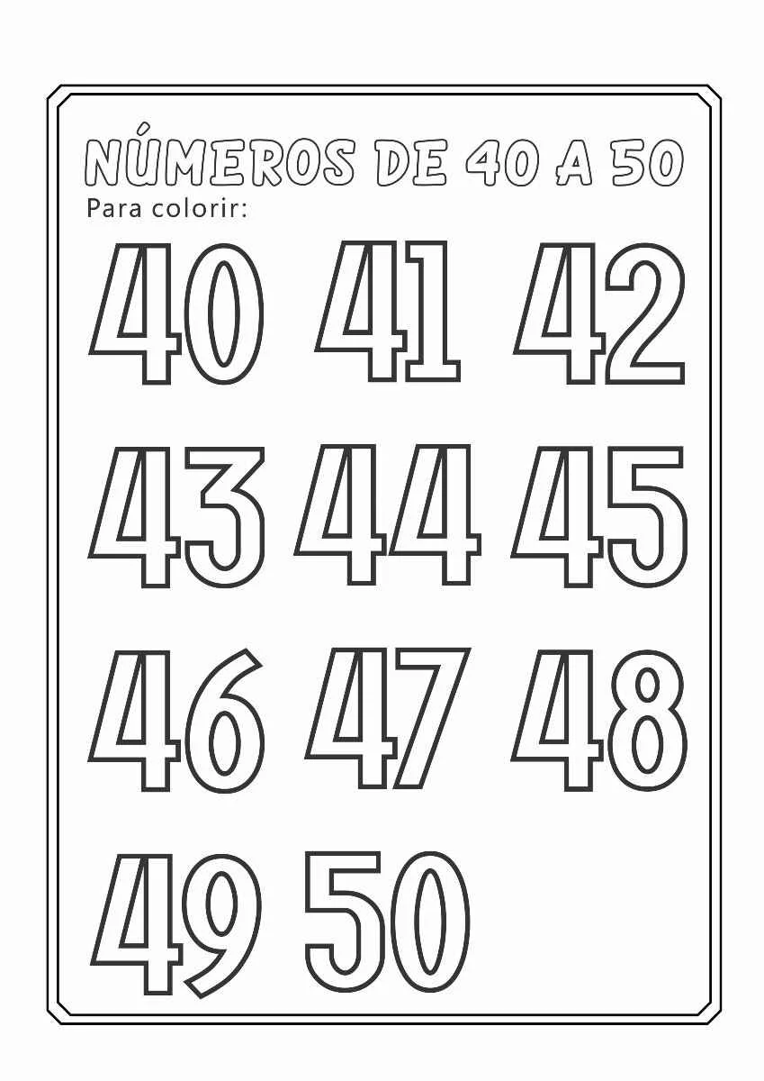 Activities Numbers Coloring Pages (6)