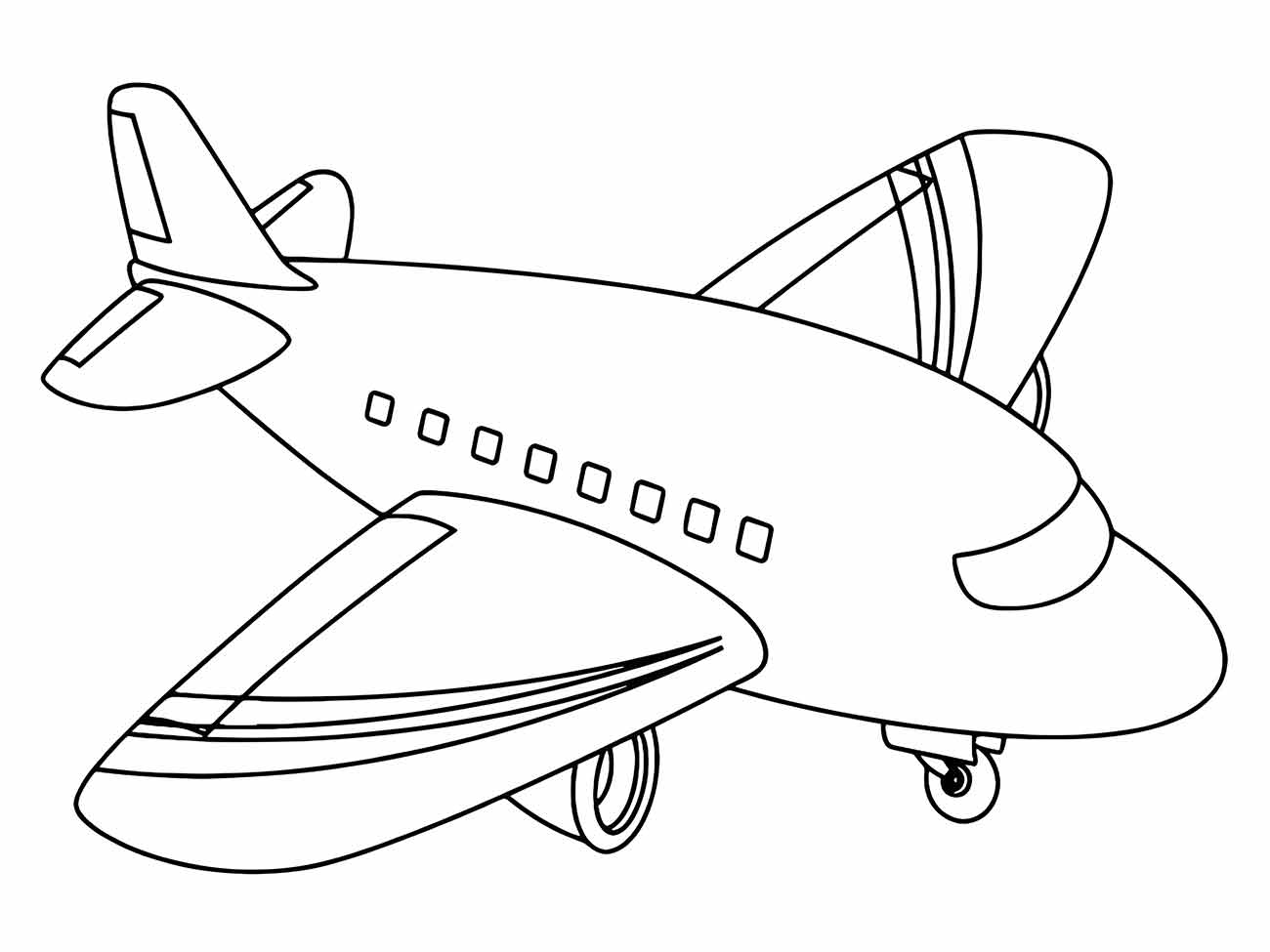 Airplanes coloring pages (1)