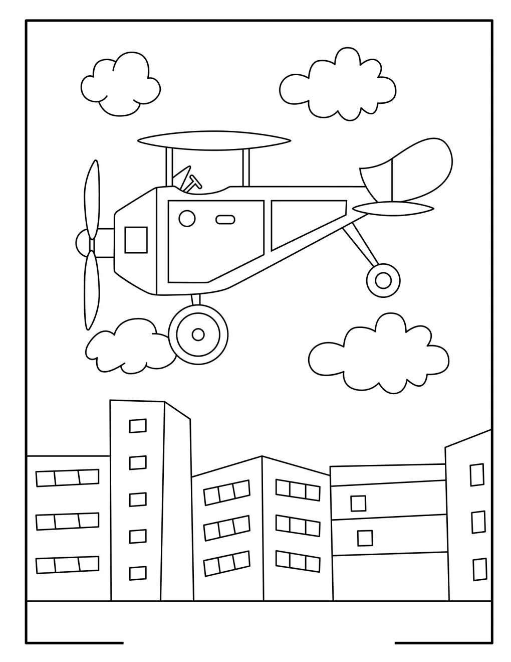 Airplanes coloring pages (1)