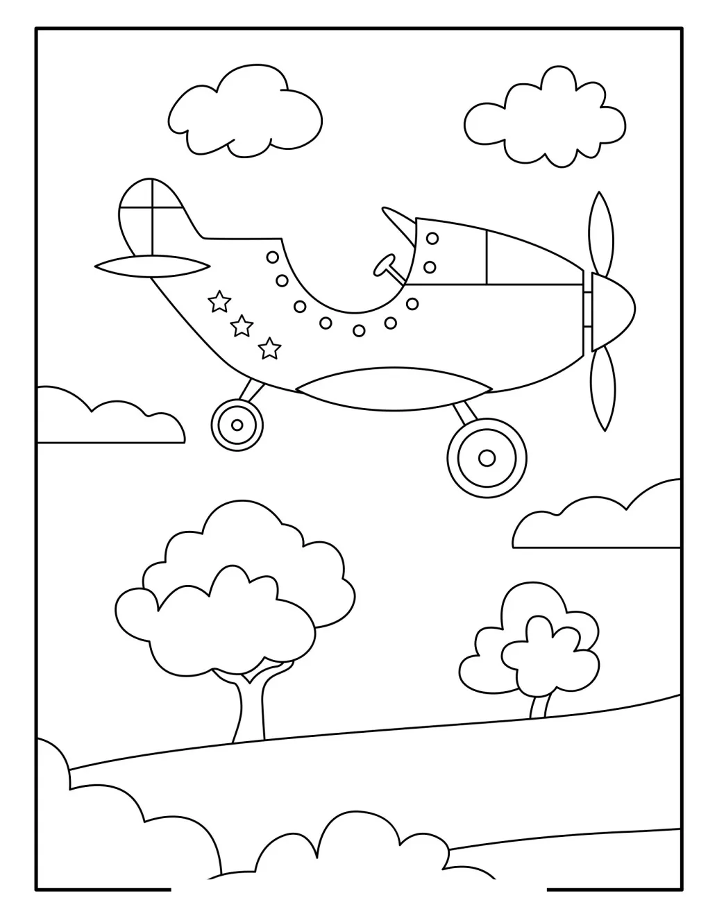 Airplanes coloring pages (2)