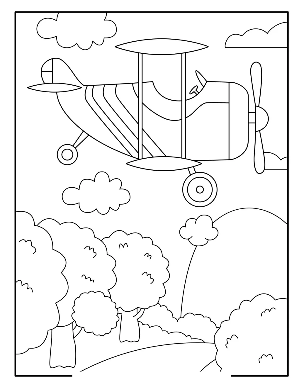 Airplanes coloring pages (5)