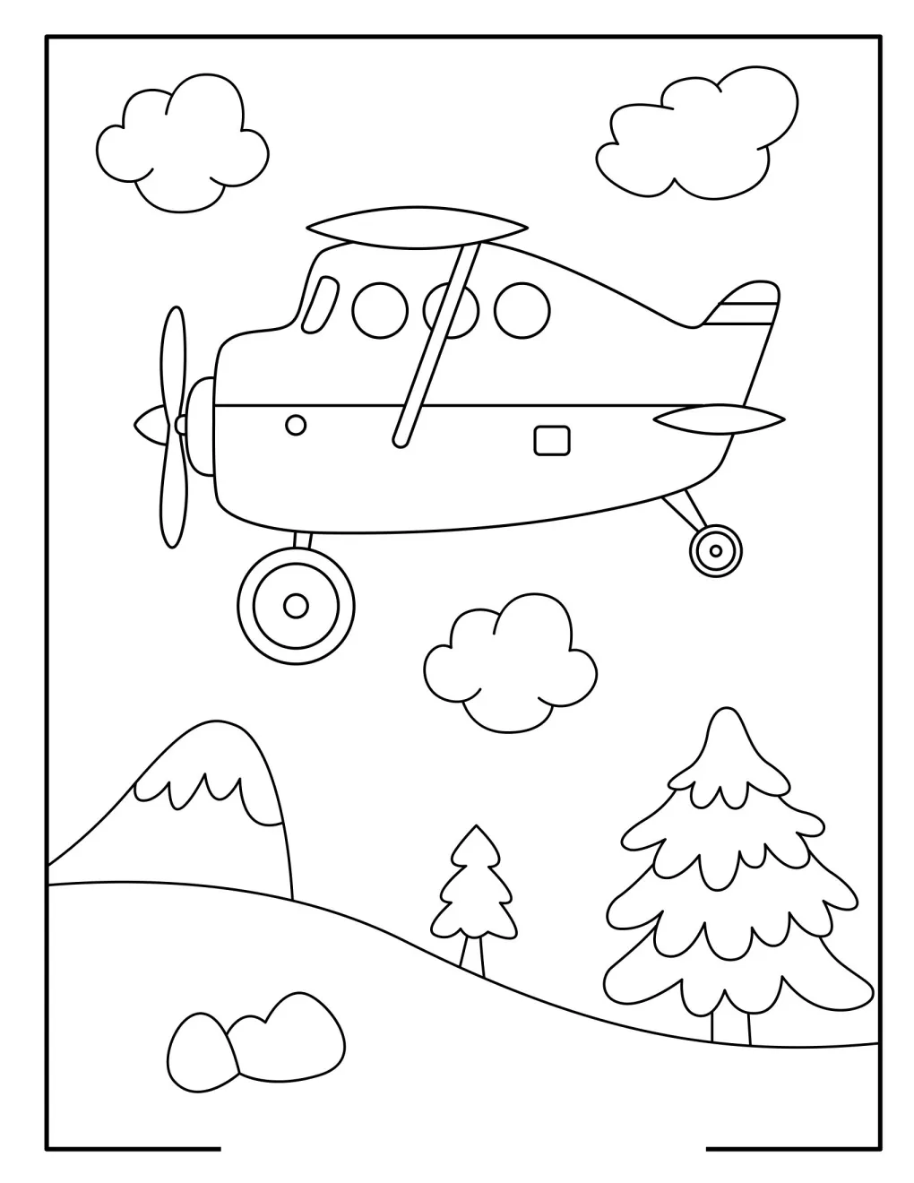 Airplanes coloring pages (6)