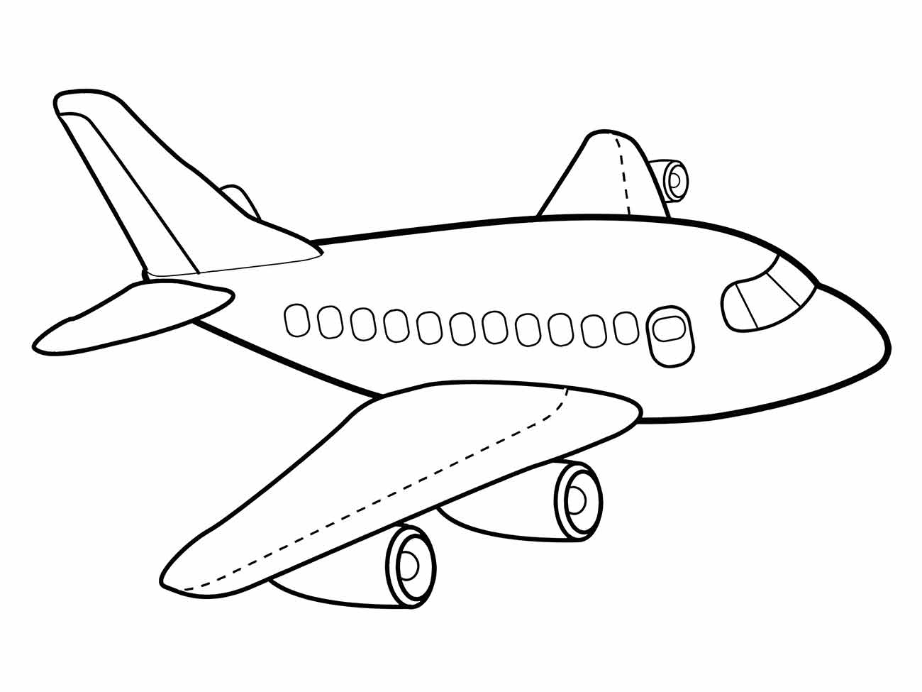 Airplanes coloring pages (8)