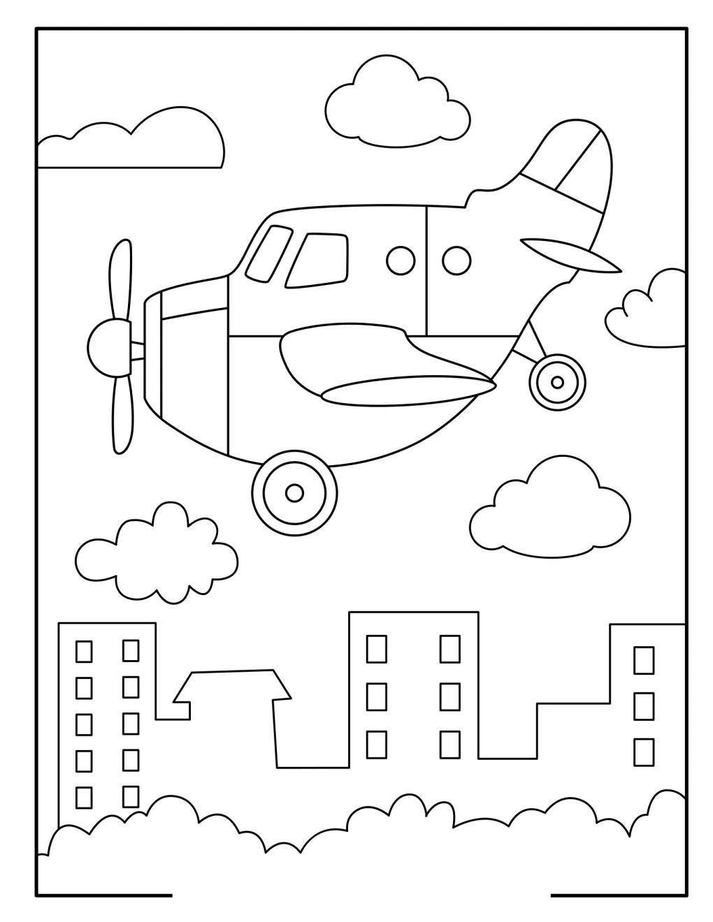 Airplanes coloring pages (9)