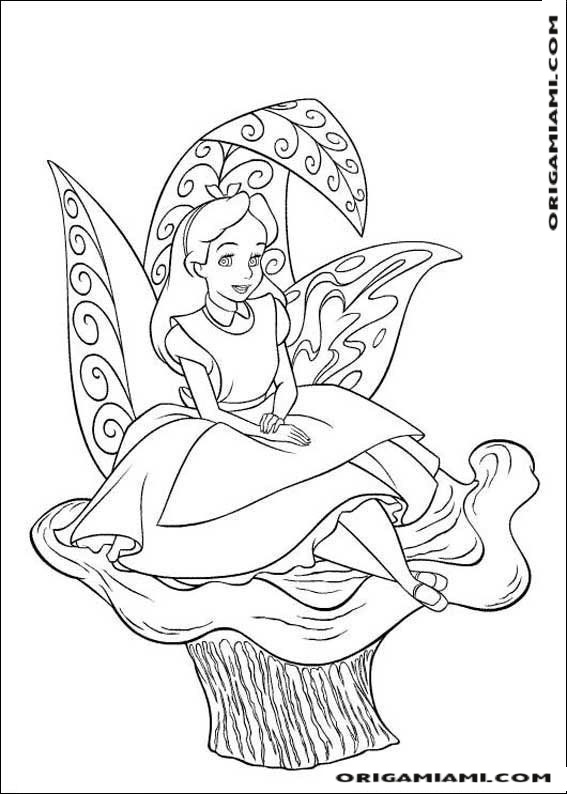 Alice in Wonderland coloring page (10)