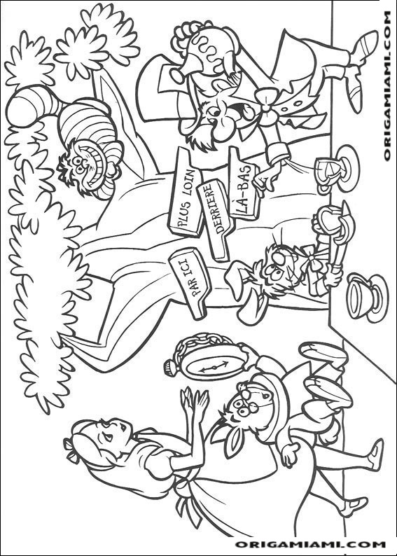 Alice in Wonderland coloring page (12)