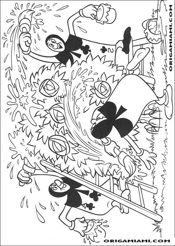 Alice in Wonderland coloring page (14)