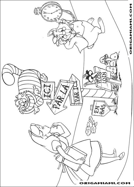 Alice in Wonderland coloring page (16)