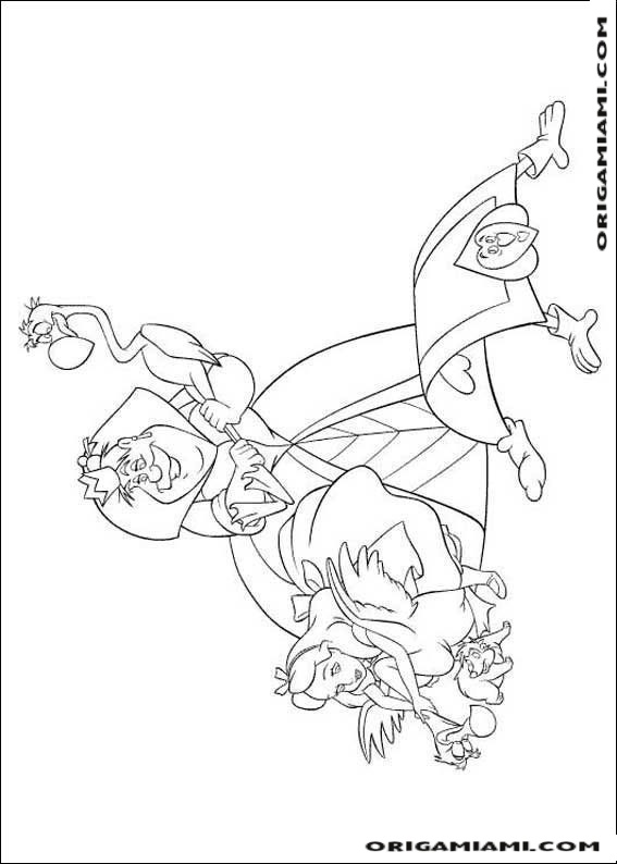 Alice in Wonderland coloring page (4)