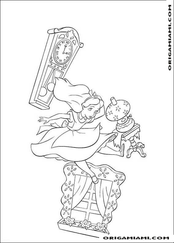 Alice in Wonderland coloring page (5)