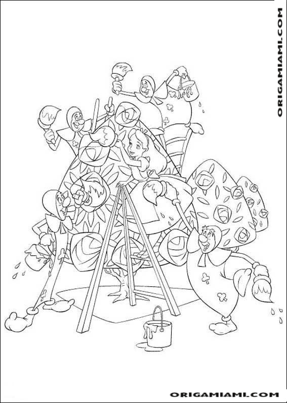 Alice in Wonderland coloring page (7)