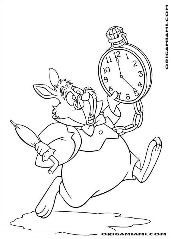 Alice in Wonderland coloring page (8)