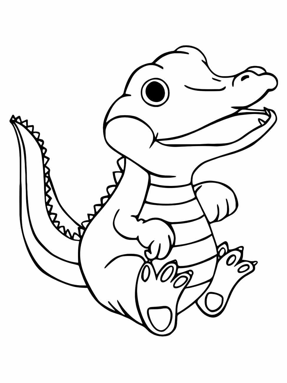 Alligator coloring page (11)