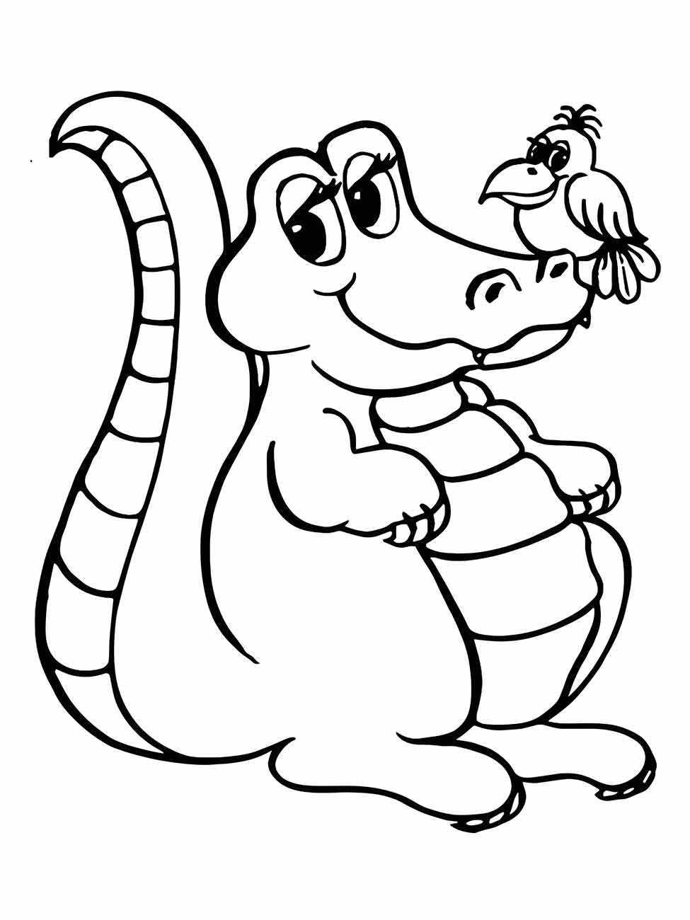 Alligator coloring page (14)