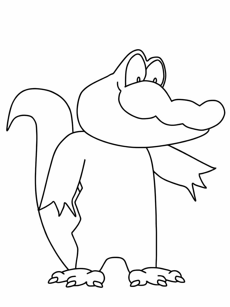 Alligator coloring page (17)