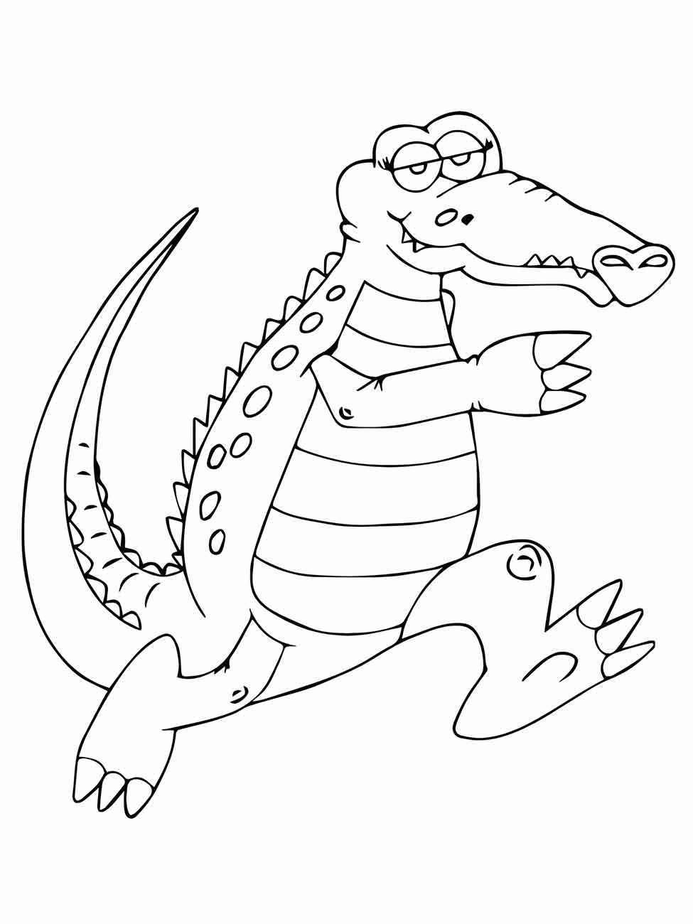 Alligator coloring page (19)