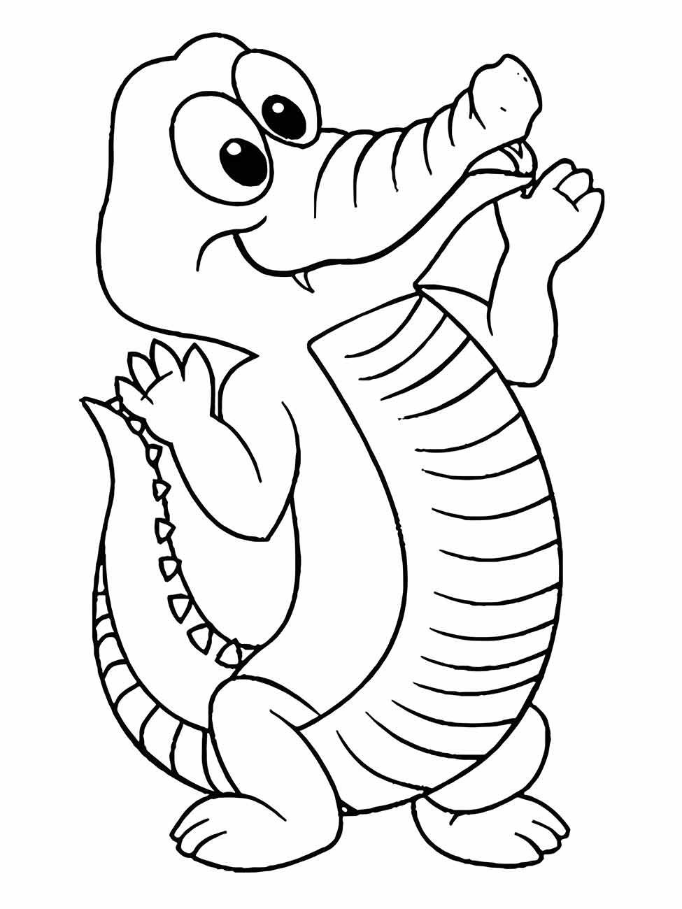 Alligator coloring page (20)