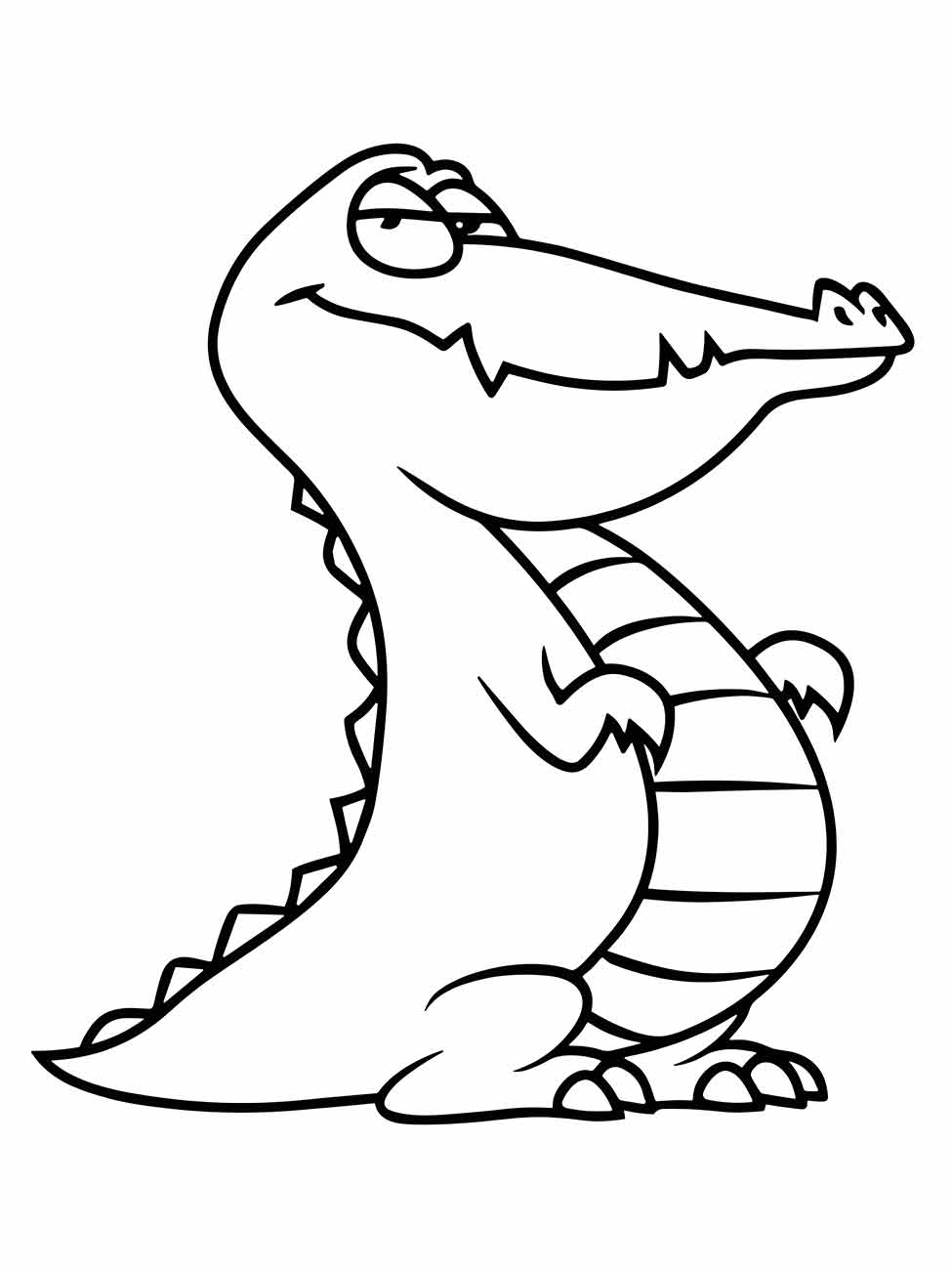 Alligator coloring page (21)