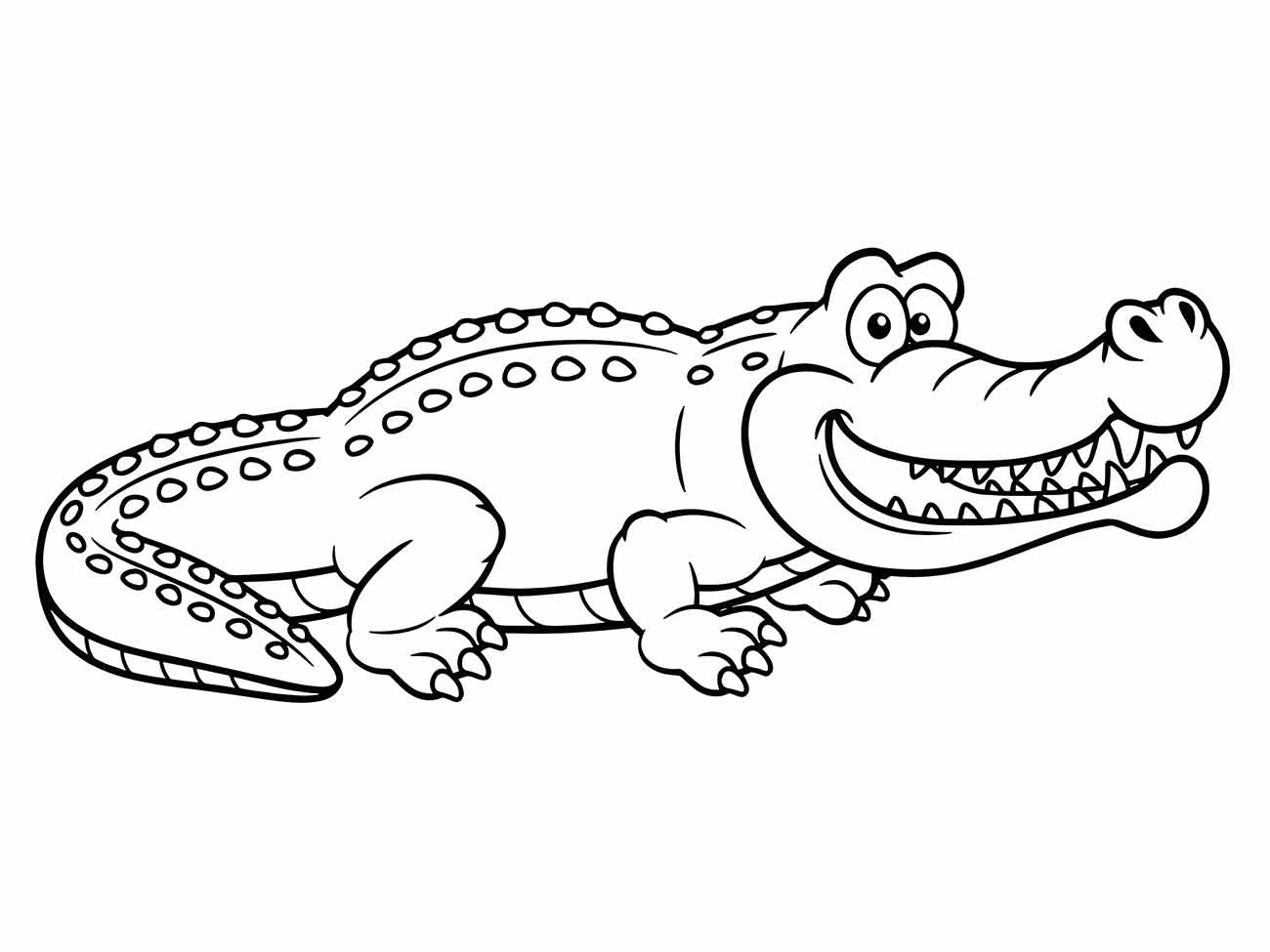 Alligator coloring page (25)