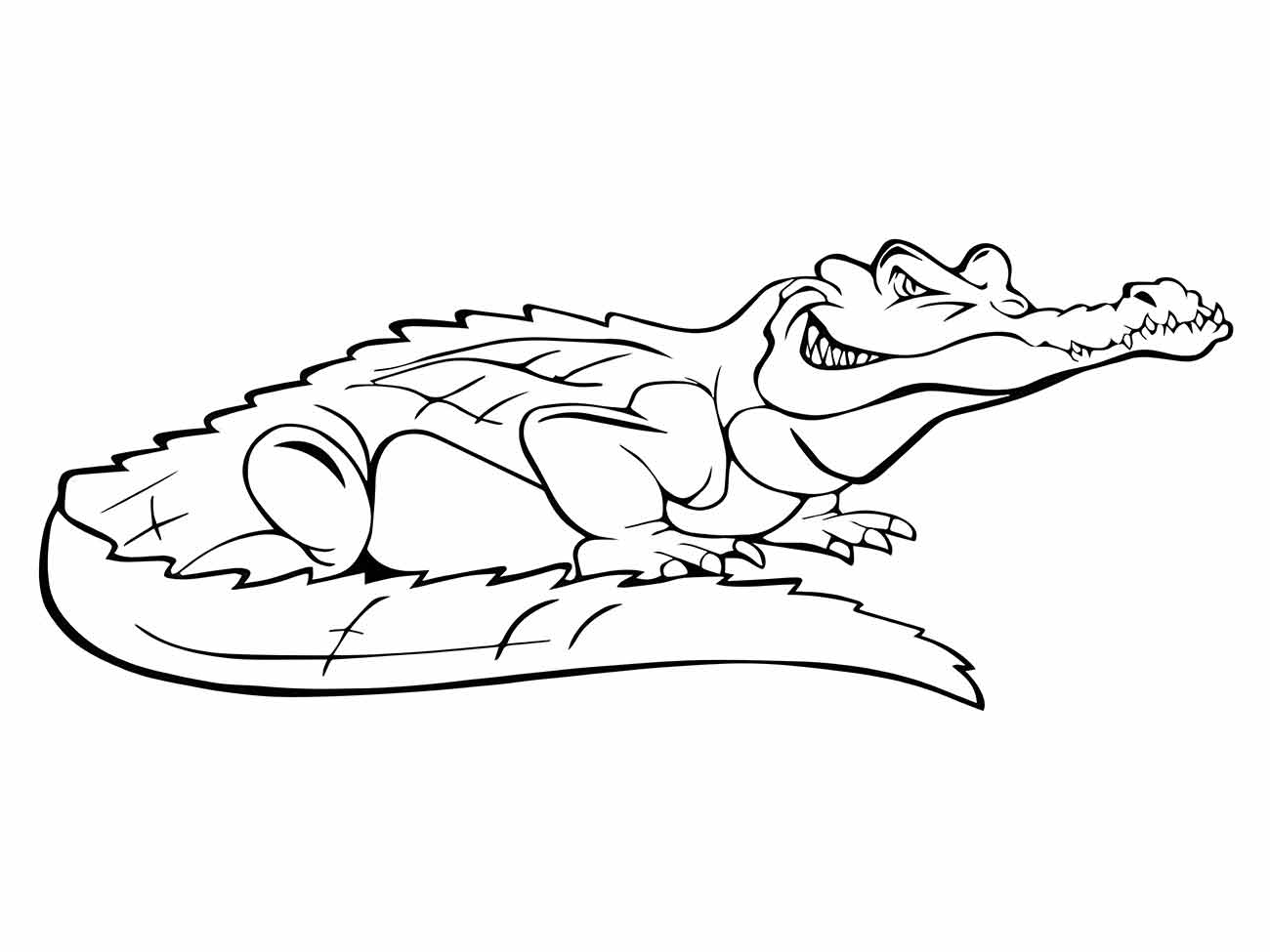 Alligator coloring page (27)