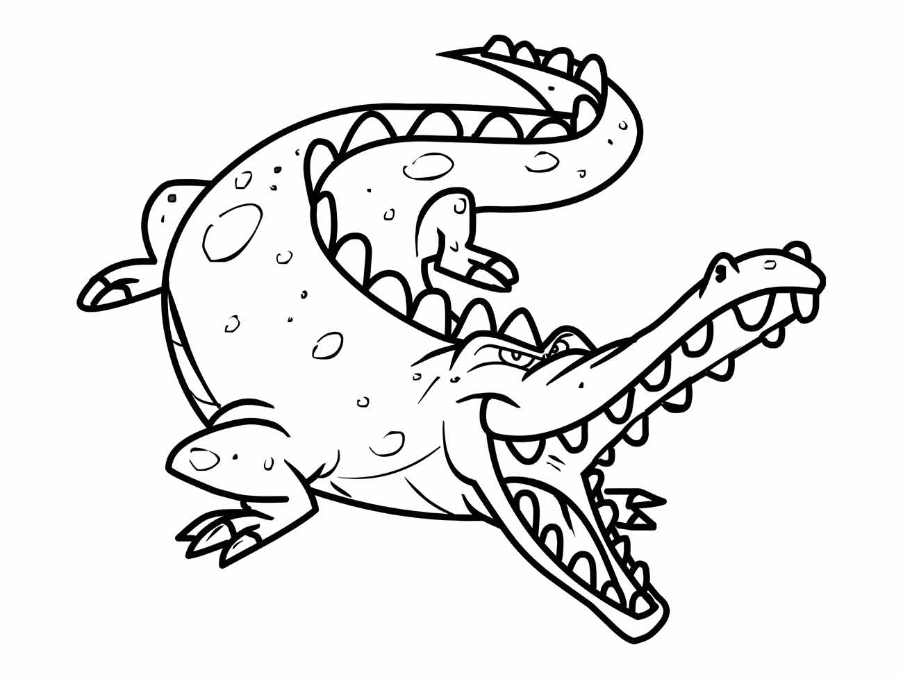 Alligator coloring page (29)